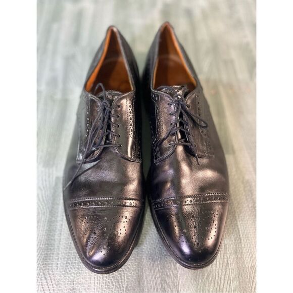 Allen Edmonds Men’s Sanford Dress Shoes Size 11.5 D Black Oxfords Cap Toe main image 9